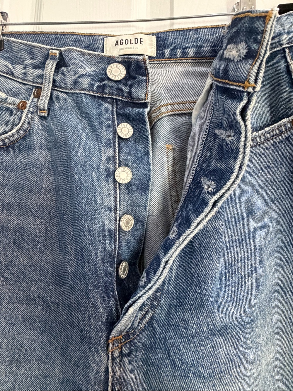 AGOLDE Women’s High Rise 90s Pinch Jeans Size 29 Cotton - Picture 3 of 12